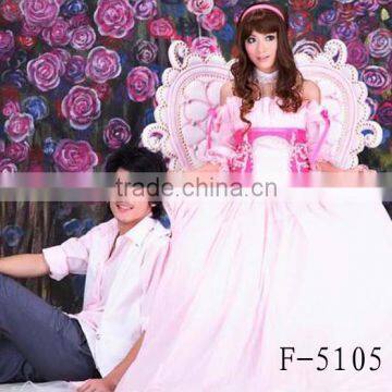 Customized Hand Painted Scenic Background For Wedding