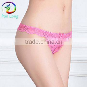 2015 Sexy Thong Women Lace V-string Tanga for Young Girls photo-2