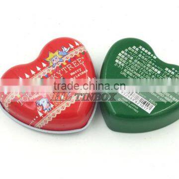 Wedding Gift Mini Heart Shape Tin Can for Candy Chocolate Jewelry