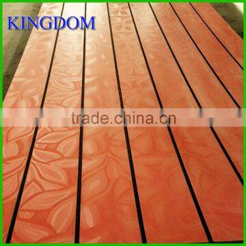 Economic melamine MDF slatwall panel display stand