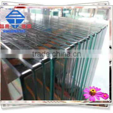 3-19mm clear toughened glass for bathroom or stair from Qinggdao China