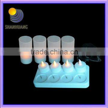 8pcs Rechargeable LED Candle holder