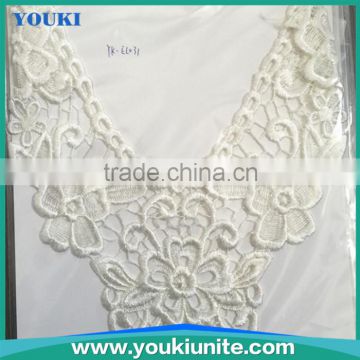 polyester material different size beaded lace motifs