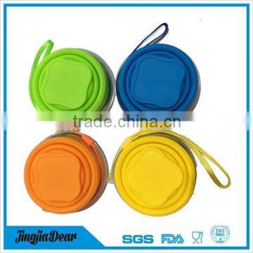 Portable Silicone Retractable Folding Coffee Cup With Lid photo-2