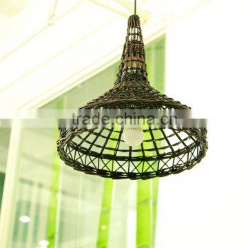 wholesale hanging antique willow lamp shades for bars decoration