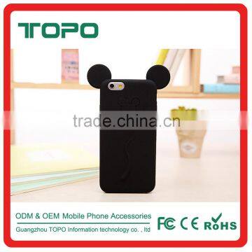 Soft Silicone Material Colorful 3D Cartoon Mickey Mouse Ear Phone Cover For Iphone5 6 6s 7 Plus Cases photo-2