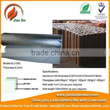 Aluminum foil fiberglass cloth for STP insulation board as construction material