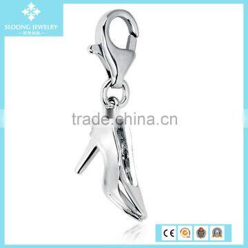 High Heel Shoe Charm in Sterling Silver