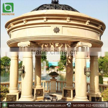 2016 new design factory direct supply marble gazebo/stone gazebo