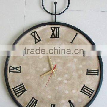 Metal simple design wall clock