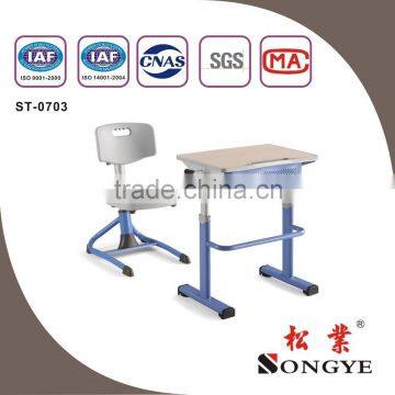 Adjustable Student Desk&Chair,Single Student Desk and Chair,School Furniture