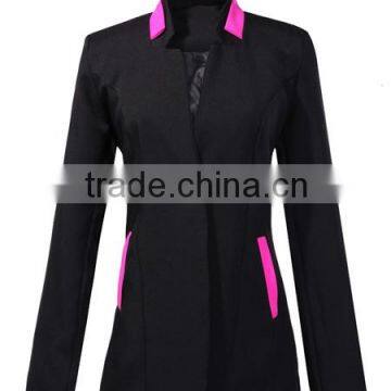 Ladies Slim Stand-Collar Blazer Jacket Suit