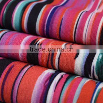 High Quality Fashion Women Fabric Digital Printing Polyester Spandex Scuba Fabric