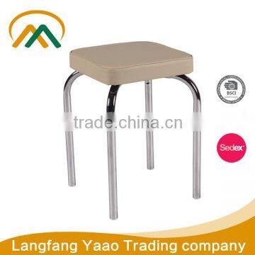 Wholesale high quality outdoor PU leather stacking stools for KP-S031B