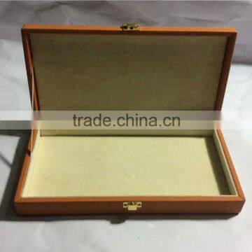 Chinese Factories Wholesale Custom High-grade PU Leather Jewelry Box, Brown Beautiful Gift Box photo-2