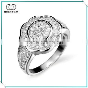 Factory price buy sunflower silver ring