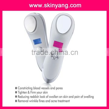 home use with mini supersonic cold and hot facial machine with CE and ROHS