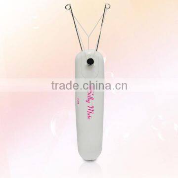 Home use threading hair removal system