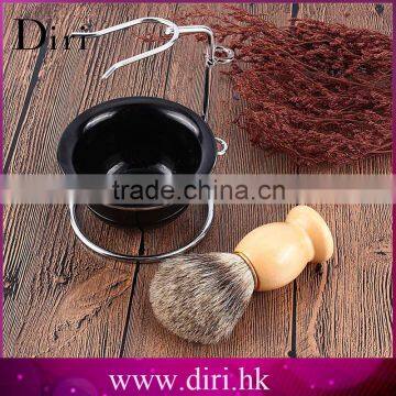 Custom Logo Beard Brushes Pure Badger Hair Knots Men Shaving Set