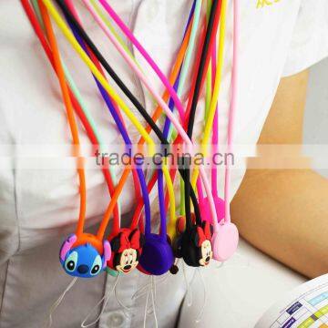 2016 funny lanyards silicone rubber lanyard