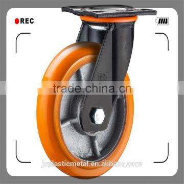 Rotating PU heavy duty castor wheel