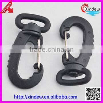 Black plastic hook buckle for bags hook buckles (XDZY-005)