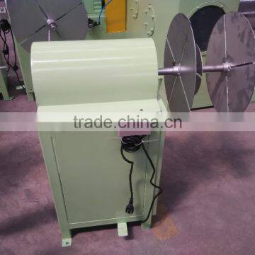 Semi-automatic coil winding machine for rope