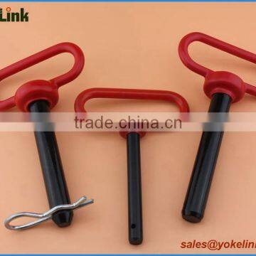 Black power coating grade 5 Red head hitch pin