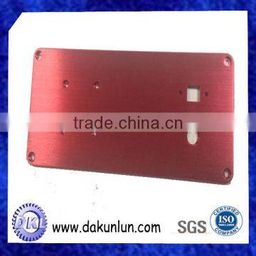 Custom Fabrication Service Brushed Red Anodized Aluminum Plate photo-2