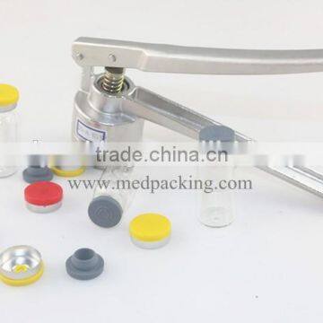 5ml glass clear vial + 20mm vial stopper + 20mm flip off caps + 1pcs 20mm vial crimper