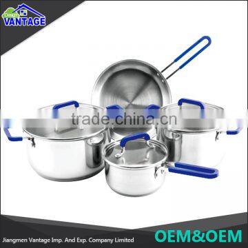 2016 7pcs Stainless Steel Modern Kitchen Nonstick Cookware Sets Cooking Pot photo-5