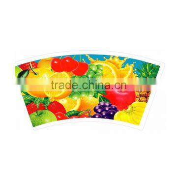 insulated wall paper cup fan paper cup board for cups beverge