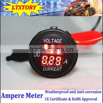 DC Waterproof Round Digital Only Current Ammeter Socket photo-3