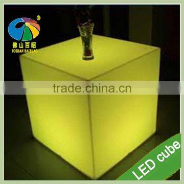 LED Plastic RGB Cube For Table And Seat From Manufacturer Directly