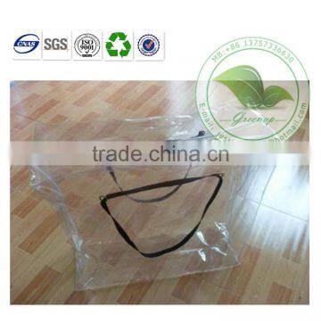 Custom Elegent Eco-friendly Transparent PVC Zipper With Handle Travle Bag photo-3