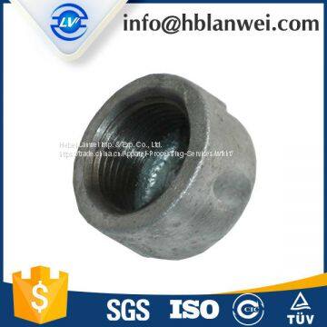 INQO brand galvanized CAP M.I. pipe fittings