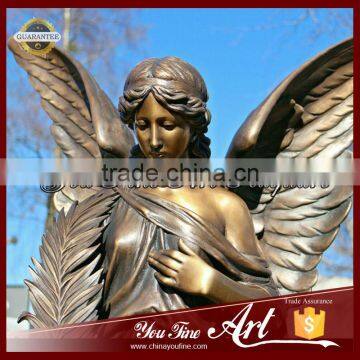 Large Garden Bronze Angel Statue photo-2