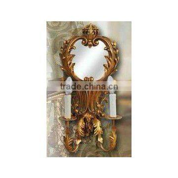 Wooden classical hand carved wall mirror, MOQ:1PCS(B70112)