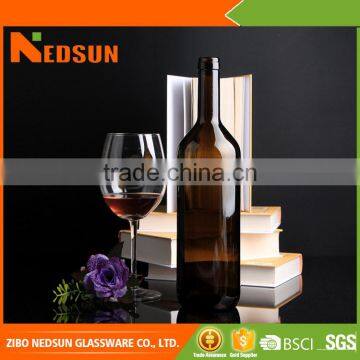 High quality heavy 1 liter wine bottles for wine package