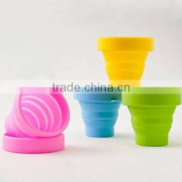 Travel taking cup collapsible silicone cup silicone folding cup