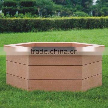 China supplier cheap beautiful WPC garden furniture wood plastic composite flower pot flower box for out door decorations