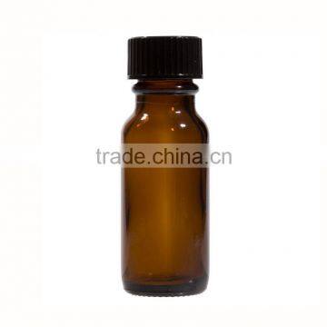 0.5 oz Amber Glass Boston Round Bottle photo-3