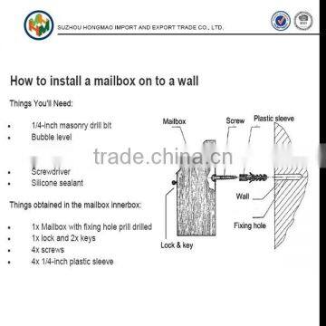Cheeper Mailing Order Stainless Steel Mailbox for Germany OBI Burg and REWE photo-4