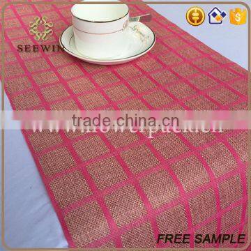 Awards Banquet table runner Moisture-Absorbent recycle jute fabric