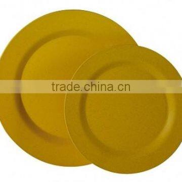 Round Bamboo Fiber Dinner Plate Set photo-3