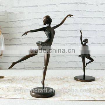 Elegant Resin Ballerina Figurine Bronze Ballerina Sculpture photo-2