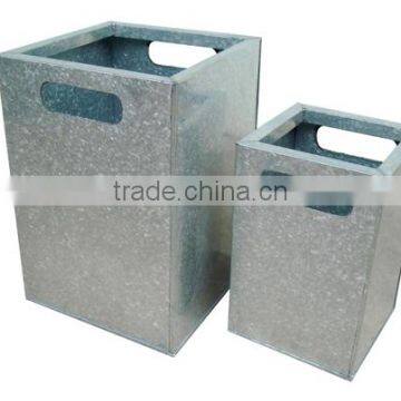 High Quality Best Selling Eco Friendly Square Zinc Flower Vase From Viet Nam