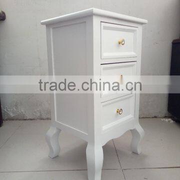 UEnjoy Shabby Chic Pair of Bedside Table Unit Wooden Cabinet 2 Drawers Nightstand Bedroom photo-3