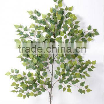 decorative plastic artificial white birch leaves