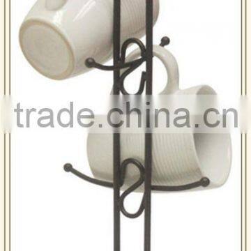 Hot sale metal wire scroll mug tree